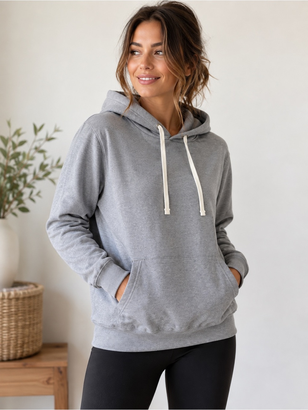 NWT Buffalo David Bitton Heather Gray Hooded Pullover Sweatshirt - Women